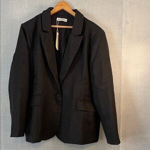 LUVAMIA Black Women's Blazer